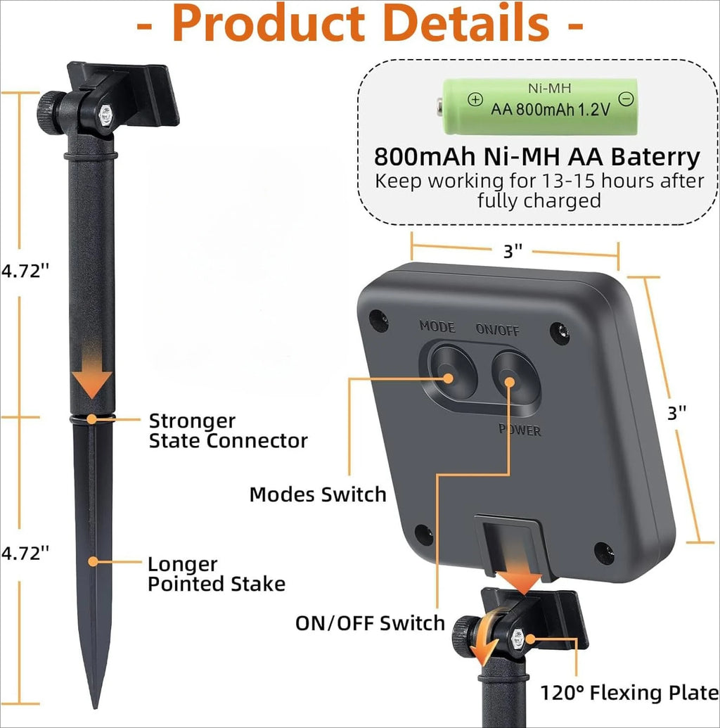 20/50 Led Solar String Light Fairy Garden Waterproof Outdoor Lamp 6V Garland For Christmas Xmas Holiday Party Home Decoration--ANDROMEDA QUINNS | AURELLE'S-ANDROMEDA QUINNS | AURELLE'S