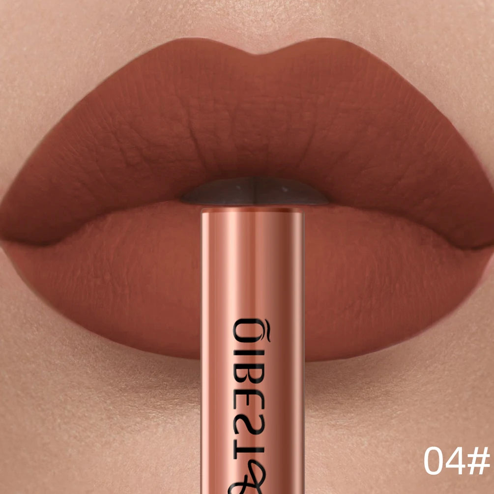 QIBEST Matte Liquid Lipstick Waterproof Long Lasting Velvet Lip Gloss Tint Tube Matte Nude Pigment Red Lipgloss Lips Makeup--ANDROMEDA QUINNS | AURELLE'S-ANDROMEDA QUINNS | AURELLE'S