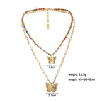 Vintage Butterfly Necklace Women Golden Stainless Steel Blade Snake Chains Aesthetic Charms Choker Women jewelry Gift To Mujer--ANDROMEDA QUINNS | AURELLE'S-ANDROMEDA QUINNS | AURELLE'S