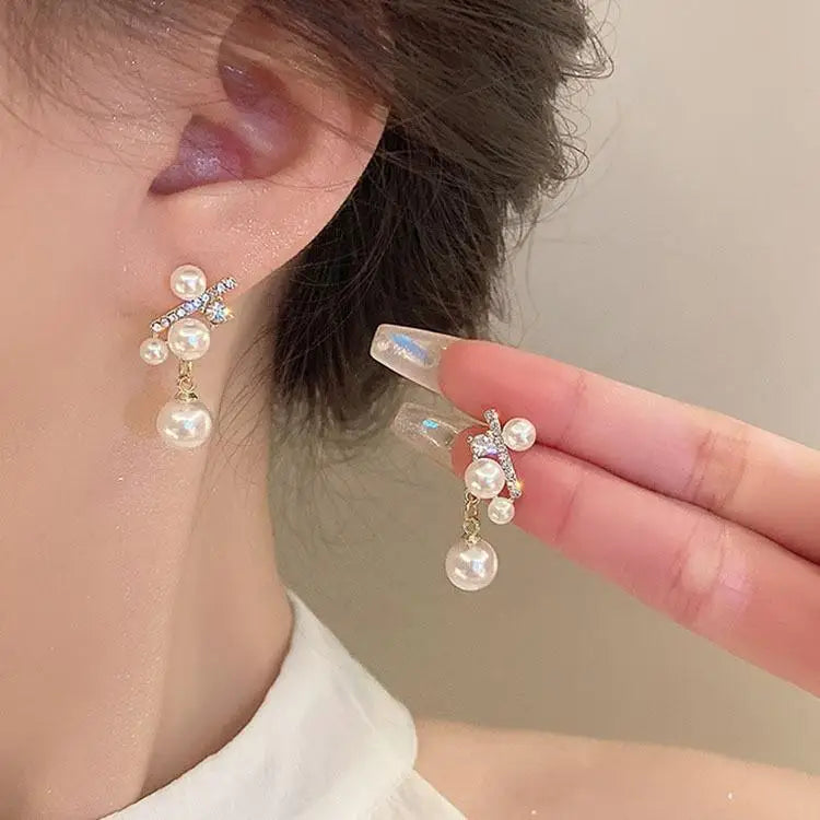 925 Silver Needle Blue Purple Butterfly Long Tassel Earrings For Women Jewelry 2025 Trending New Korean Crystal Drop Earrings--ANDROMEDA QUINNS | AURELLE'S-ANDROMEDA QUINNS | AURELLE'S