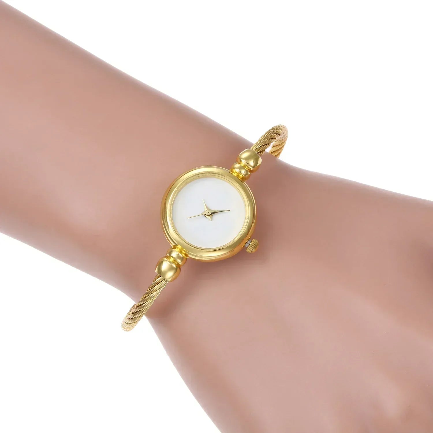Watch for Women Small Gold Bangle Bracelet Luxury Watches Stainless Steel Ladies Quartz Wrist Watch Brand Casual Women Reloj--ANDROMEDA QUINNS | AURELLE'S-ANDROMEDA QUINNS | AURELLE'S