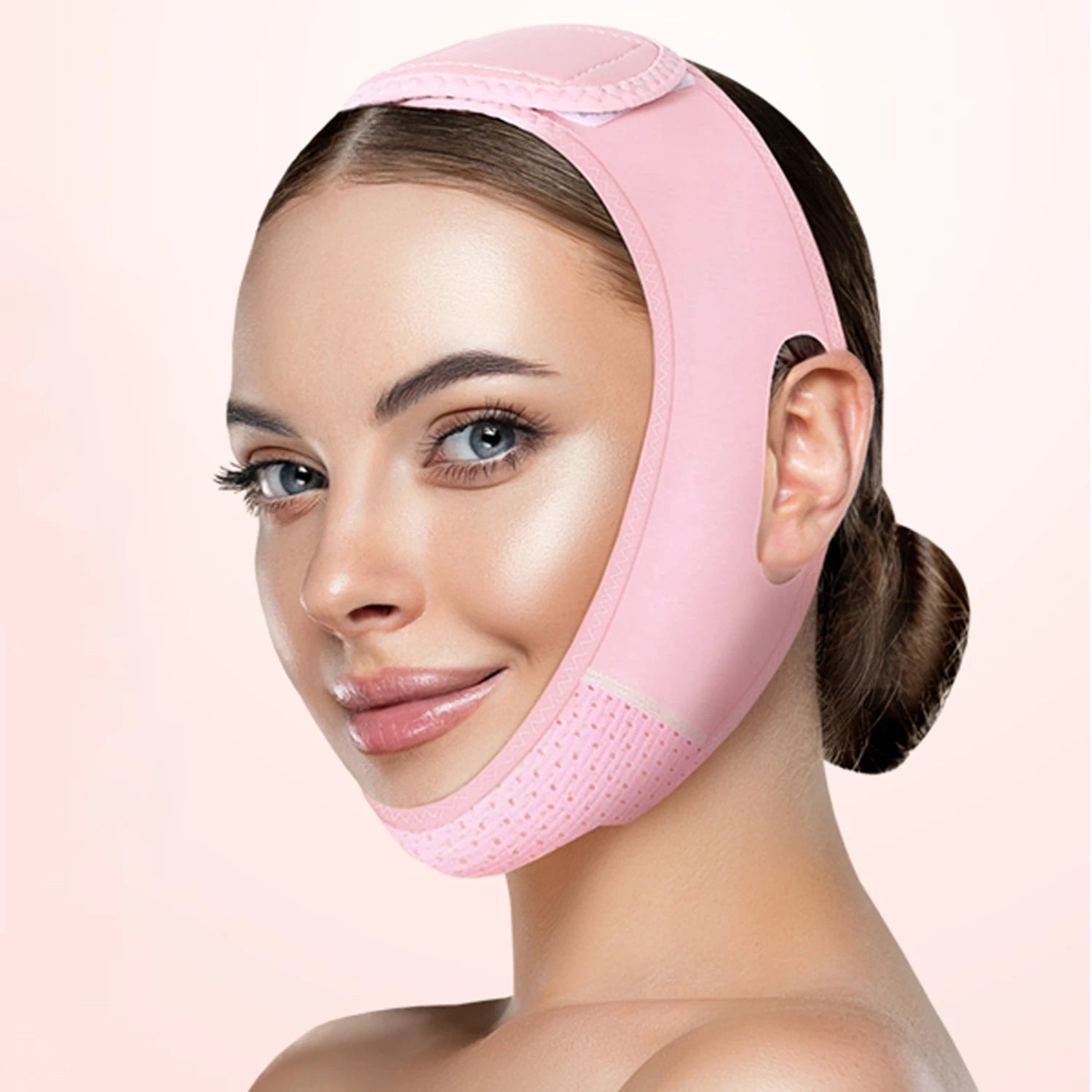 Reusable Face Strap, V Line Mask, Double Chin Reducer, Chin Up Patch, Chin Strap, V Shaped Belt, V Shaped Face Mask for Sagging--ANDROMEDA QUINNS | AURELLE'S-ANDROMEDA QUINNS | AURELLE'S