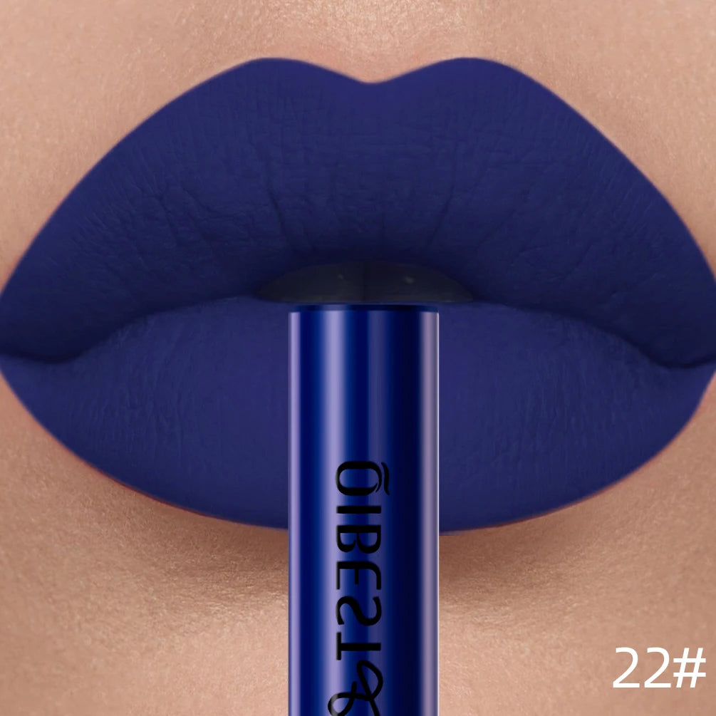 QIBEST Matte Liquid Lipstick Waterproof Long Lasting Velvet Lip Gloss Tint Tube Matte Nude Pigment Red Lipgloss Lips Makeup--ANDROMEDA QUINNS | AURELLE'S-ANDROMEDA QUINNS | AURELLE'S