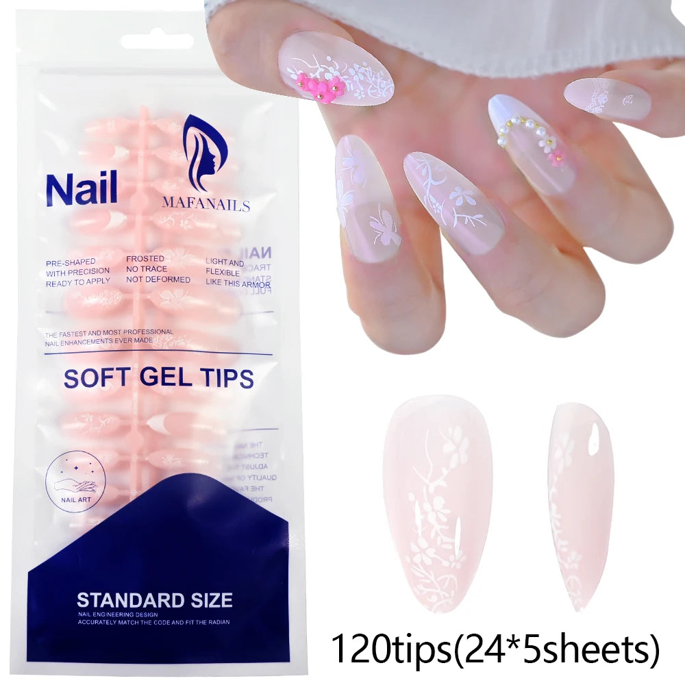120pcs Pink French Tip Press-On Nails Medium Length Square Shape With Glossy Finish False Nails Full Cover Pre-Shaped Fake Nails--ANDROMEDA QUINNS | AURELLE'S-ANDROMEDA QUINNS | AURELLE'S