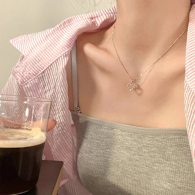 New Wine Red Cherry Gold Color Pendant Necklace For Women Personality Fashion Necklace Wedding Jewelry Birthday Gifts--ANDROMEDA QUINNS | AURELLE'S-ANDROMEDA QUINNS | AURELLE'S