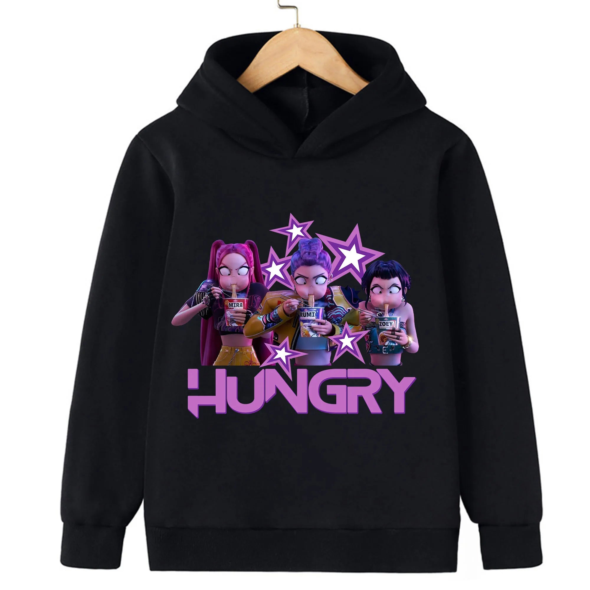 Toddler Girl Clothes KPop Demon Hunters Fashion Hoodie Clothes Child Girl Movie New Sweatshirts K-Pop Demon Hunters Casual Tops