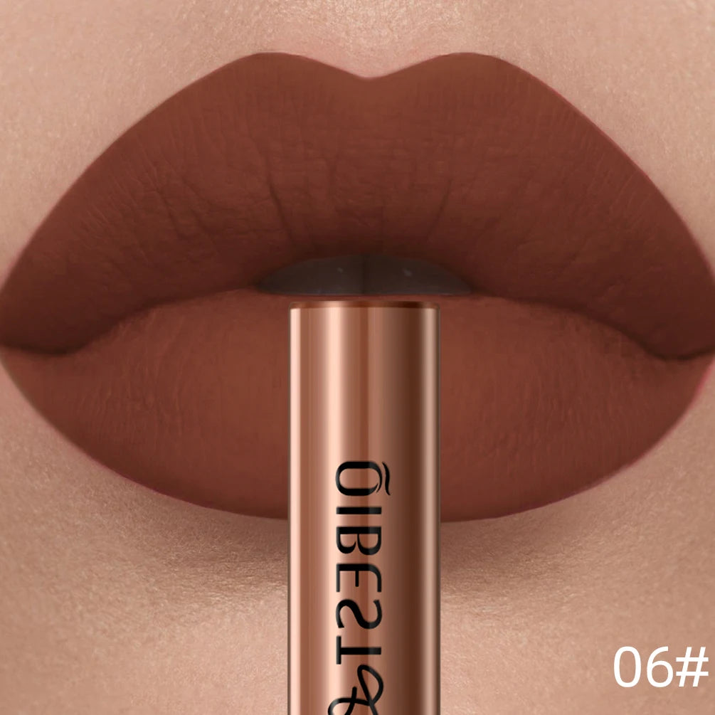 QIBEST Matte Liquid Lipstick Waterproof Long Lasting Velvet Lip Gloss Tint Tube Matte Nude Pigment Red Lipgloss Lips Makeup--ANDROMEDA QUINNS | AURELLE'S-ANDROMEDA QUINNS | AURELLE'S