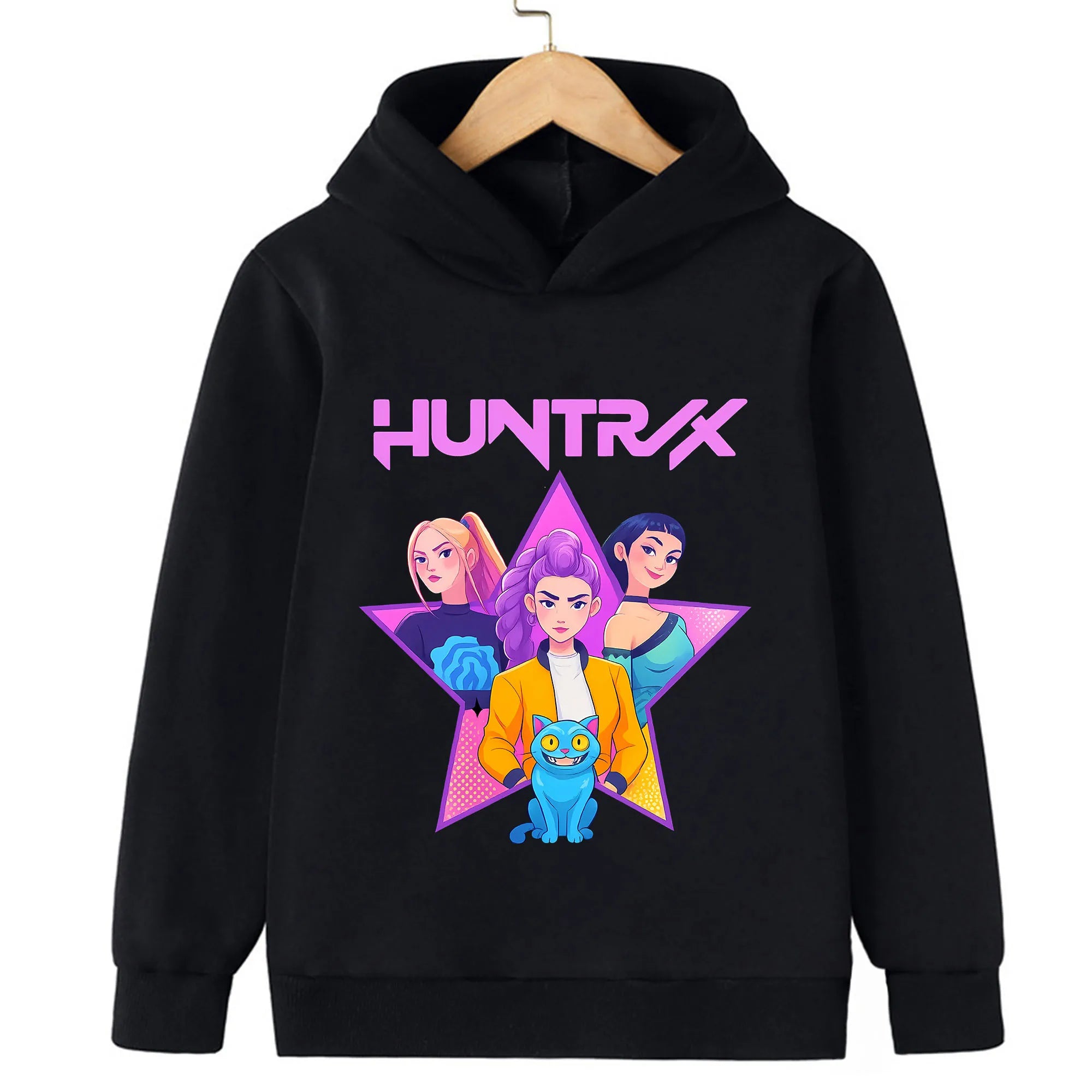 Toddler Girl Clothes KPop Demon Hunters Fashion Hoodie Clothes Child Girl Movie New Sweatshirts K-Pop Demon Hunters Casual Tops