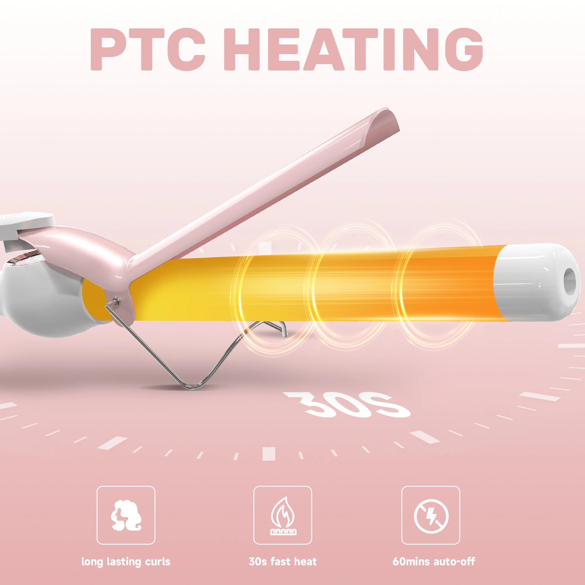 SEJOY Electric Hair Curling Wand 1 inch Automatic Rotating Curling Iron for Professional Big Waves and Inward Curls 110-240V--ANDROMEDA QUINNS | AURELLE'S-ANDROMEDA QUINNS | AURELLE'S