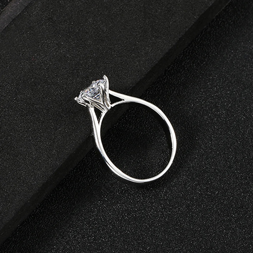 Classic Wedding Rings For Women Forever Simple Six Claws Zirconia Fashion Solitaire Engagement Marriage Gift Ring Jewelry KCR033--ANDROMEDA QUINNS | AURELLE'S-ANDROMEDA QUINNS | AURELLE'S