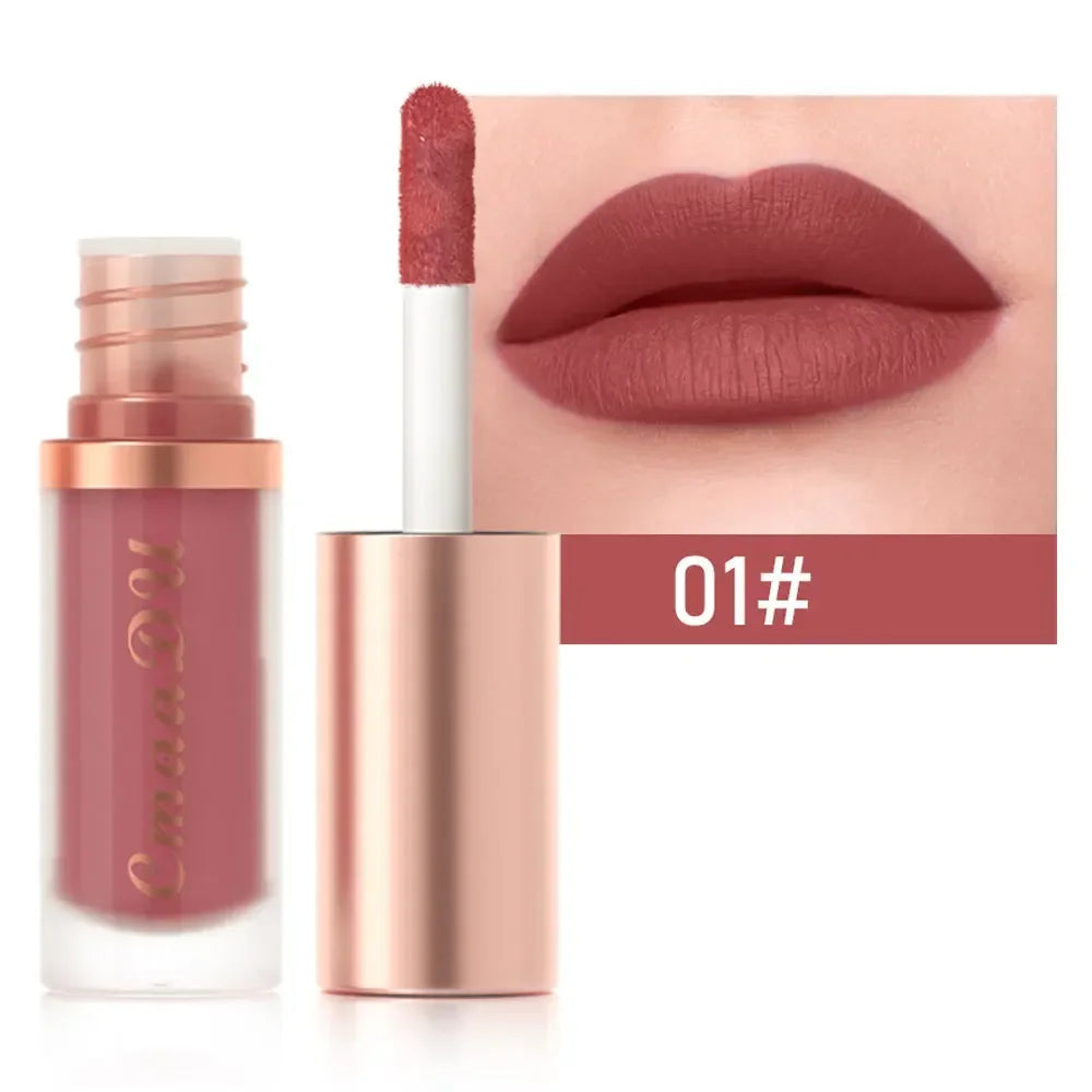 1pcs Waterproof Matte Velvet Lip Glaze Moisturizing Long Lasting Non-stick Cup Not Easy To Fade Lip Gloss Lipstick Makeup--ANDROMEDA QUINNS | AURELLE'S-ANDROMEDA QUINNS | AURELLE'S