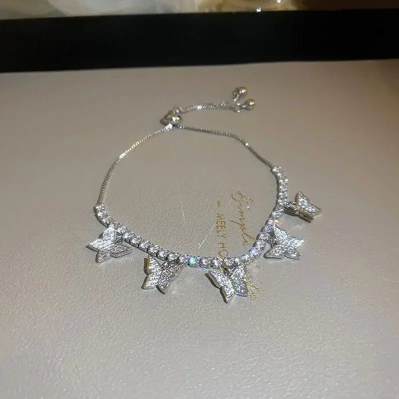 4pcs Punk Curb Cuban Chain Bracelets Set for Women Simple Thick Gold Color Charm Bracelets Fashion Jewelry Accessories New--ANDROMEDA QUINNS | AURELLE'S-ANDROMEDA QUINNS | AURELLE'S