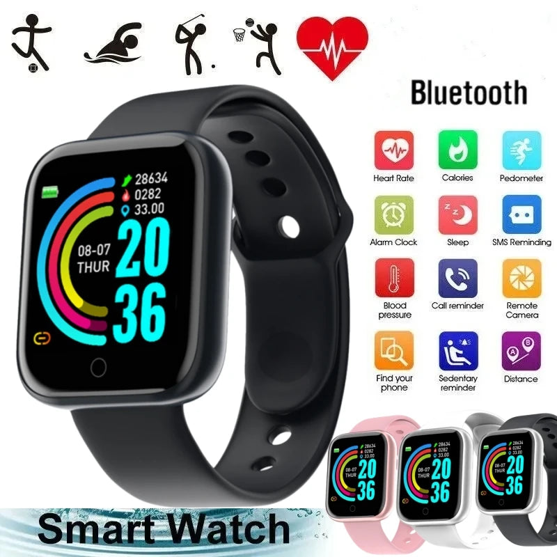 Smart Watch For Men Women  Bluetooth Connect Music Player Fitness Sport Bracelet Health Monitor--ANDROMEDA QUINNS | AURELLE'S-ANDROMEDA QUINNS | AURELLE'S
