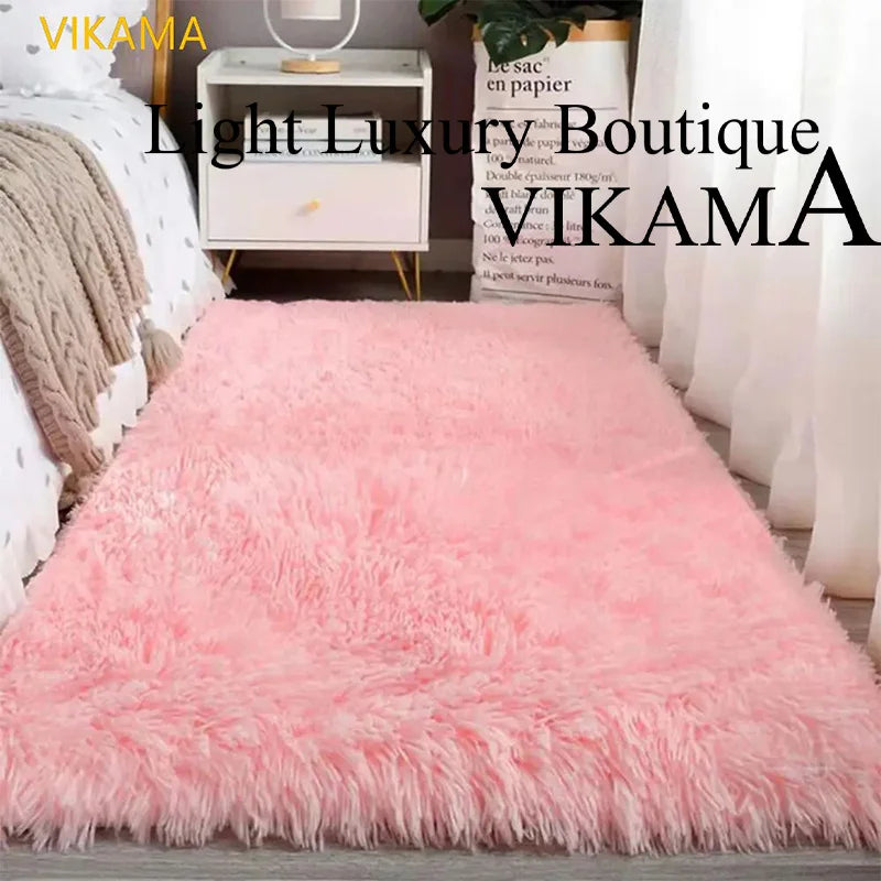 VIKAMA Silk wool Living Room  Bedside Home Light Luxury Non-slip Dirt Resistant Washable Rug--ANDROMEDA QUINNS | AURELLE'S-ANDROMEDA QUINNS | AURELLE'S