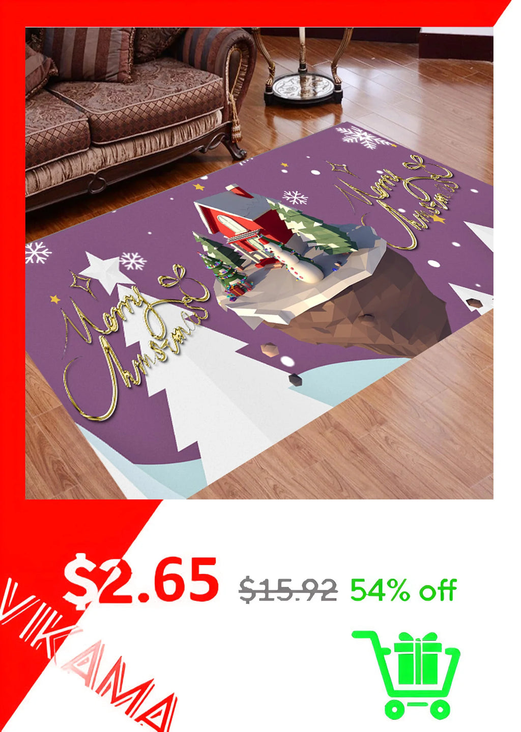 VIKAMA Silk wool Living Room  Bedside Home Light Luxury Non-slip Dirt Resistant Washable Rug--ANDROMEDA QUINNS | AURELLE'S-ANDROMEDA QUINNS | AURELLE'S