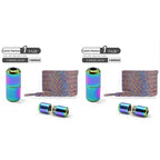 1Pair/2Pairs/4Pairs No Tie Shoe Laces Colorful Buckle Shoelaces Pearl Light Colorful Fashion Without Ties Elastic Laces Sneaker--ANDROMEDA QUINNS | AURELLE'S-ANDROMEDA QUINNS | AURELLE'S