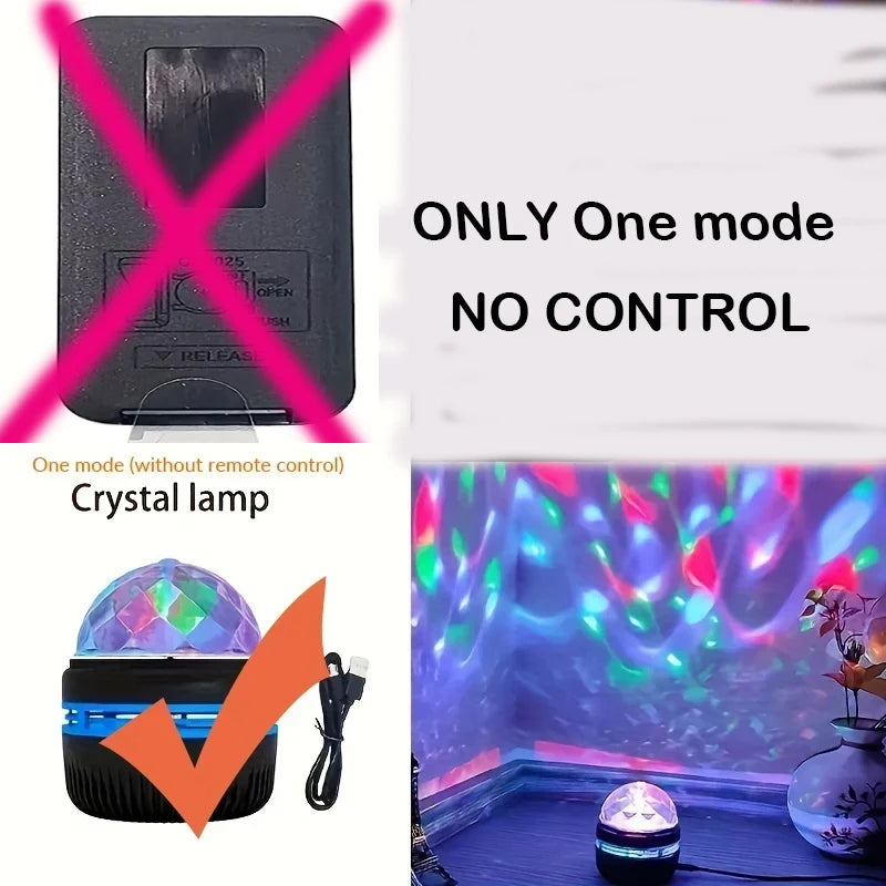 1pc Star Projector, Galaxy Projector, Water Ocean Wave Projector For Bedroom Night Light  Room Decor With 7-Colors Patterns--ANDROMEDA QUINNS | AURELLE'S-ANDROMEDA QUINNS | AURELLE'S