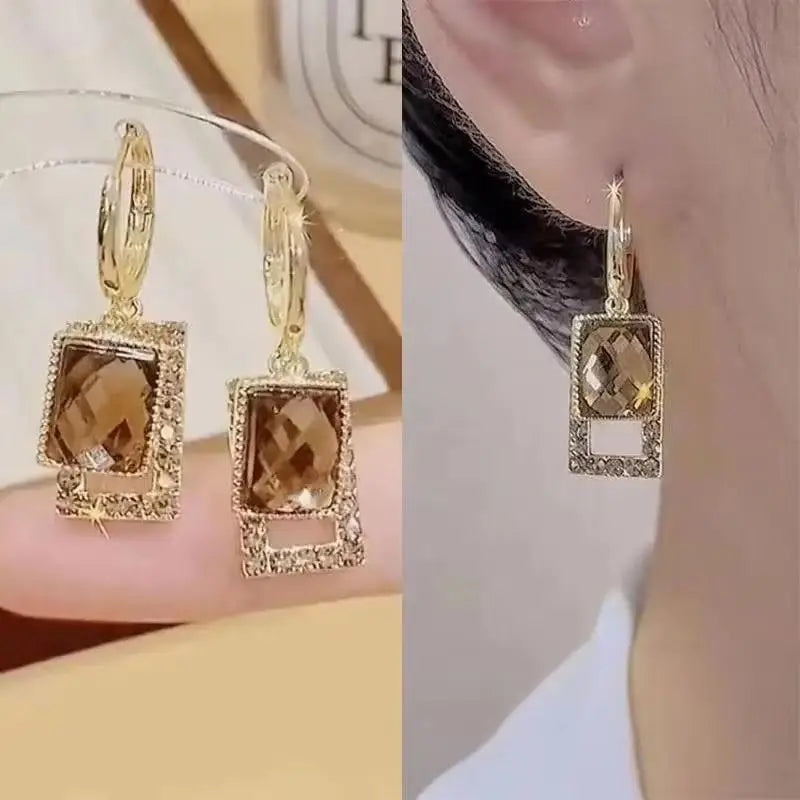 925 Silver Needle Purple Butterfly Long Tassel Earrings For Women Jewelry 2025 Trending Korean Fashion Luxury Crystal Earrings--ANDROMEDA QUINNS | AURELLE'S-ANDROMEDA QUINNS | AURELLE'S