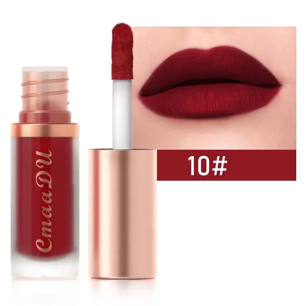 1pcs Waterproof Matte Velvet Lip Glaze Moisturizing Long Lasting Non-stick Cup Not Easy To Fade Lip Gloss Lipstick Makeup--ANDROMEDA QUINNS | AURELLE'S-ANDROMEDA QUINNS | AURELLE'S