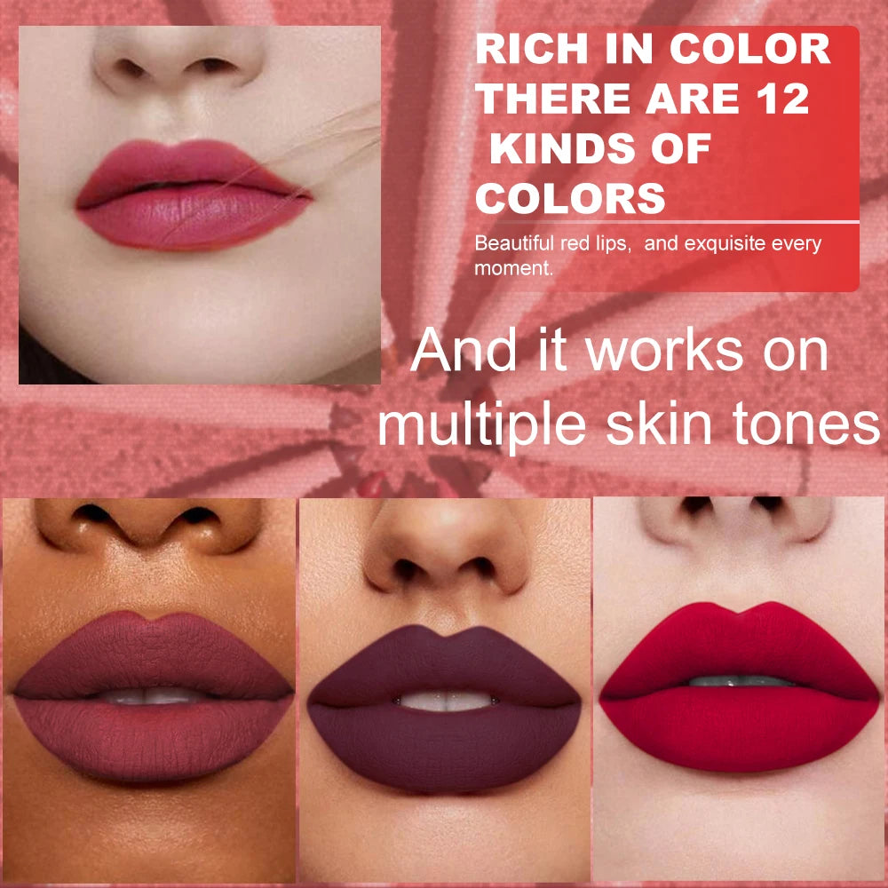 6pcs Lip Liner Pen Set Long-Lasting, Waterproof Sweatproof, Easy Coloring Non-fading Color Rendering Lip Gloss Set Beauty Makeup--ANDROMEDA QUINNS | AURELLE'S-ANDROMEDA QUINNS | AURELLE'S