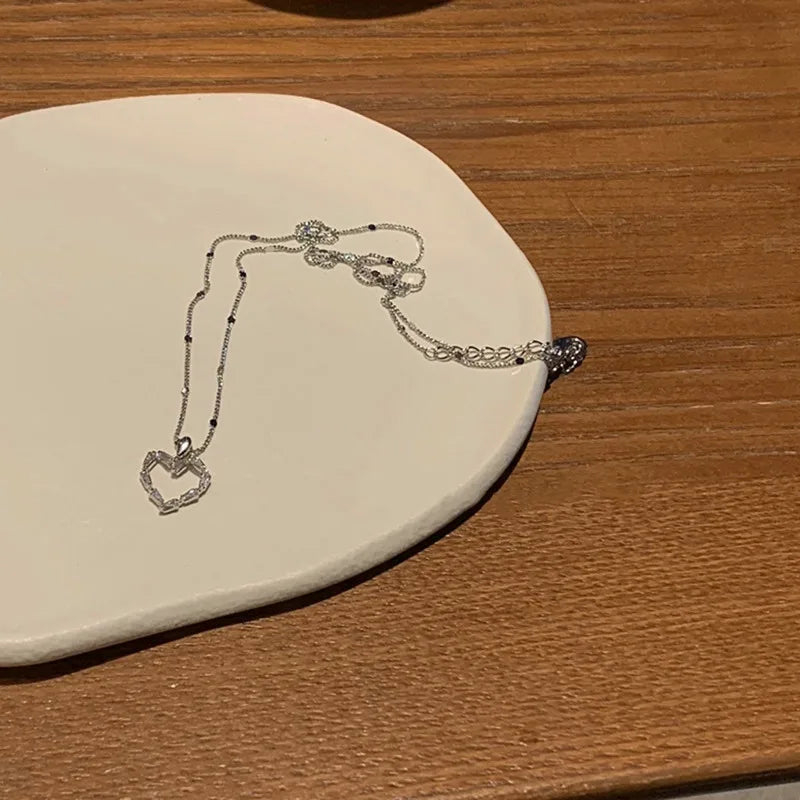 New Wine Red Cherry Gold Color Pendant Necklace For Women Personality Fashion Necklace Wedding Jewelry Birthday Gifts--ANDROMEDA QUINNS | AURELLE'S-ANDROMEDA QUINNS | AURELLE'S