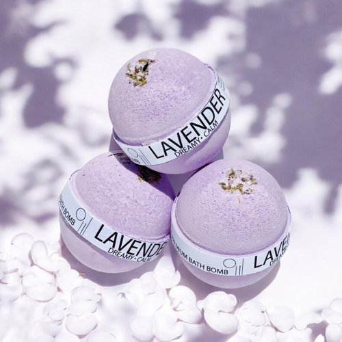 Dreamy and Calm Lavender Large Bath Bomb - 8oz--ANDROMEDA QUINNS | AURELLE'S-ANDROMEDA QUINNS | AURELLE'S