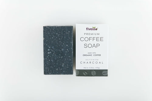 Activated Charcoal - Premium Coffee Soap Bar--ANDROMEDA QUINNS | AURELLE'S-ANDROMEDA QUINNS | AURELLE'S