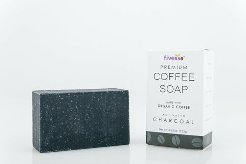 Activated Charcoal - Premium Coffee Soap Bar--ANDROMEDA QUINNS | AURELLE'S-ANDROMEDA QUINNS | AURELLE'S
