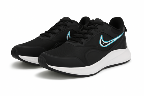 Bold and Stylish: Black Shoe for All Day Comfort (Size-6 UK)--ANDROMEDA QUINNS | AURELLE'S-ANDROMEDA QUINNS | AURELLE'S